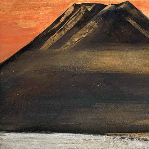 Sunset Over Mount Fuji - Mixed Media - Artezaar.com Online Art Gallery
