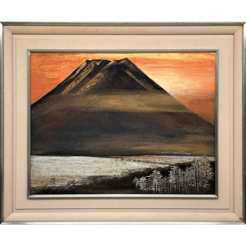 Sunset Over Mount Fuji - Mixed Media - Artezaar.com Online Art Gallery
