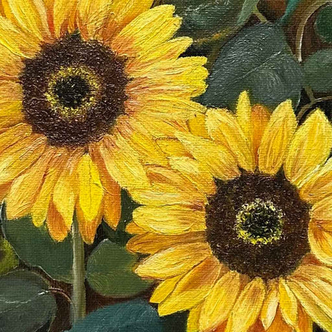 Sunset Petals Oil Painting Buy Now on Artezaar.com Online Art Gallery Dubai UAE