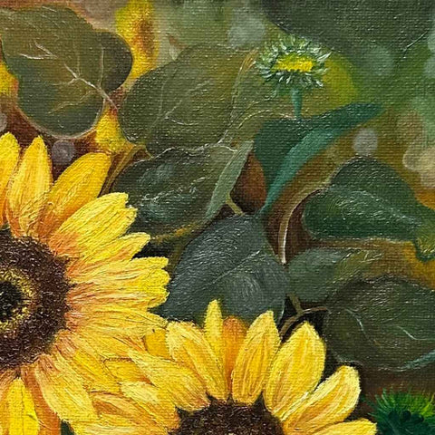 Sunset Petals Oil Painting Buy Now on Artezaar.com Online Art Gallery Dubai UAE