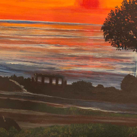 Sunset Point - Acrylic Painting - Artezaar.com Online Art Gallery