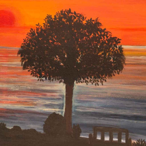 Sunset Point - Acrylic Painting - Artezaar.com Online Art Gallery