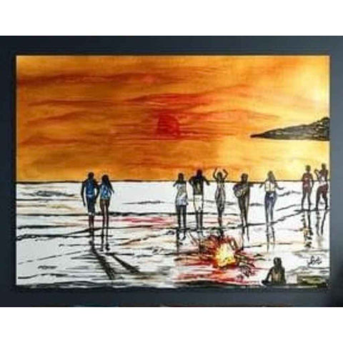 Sunset Serenade Acrylic Painting Buy Now on Artezaar.com Online Art Gallery Dubai UAE
