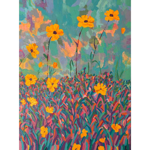 Sunspell Abstract Mixed Media Painting Buy Now on Artezaar.com Online Art Gallery Dubai UAE