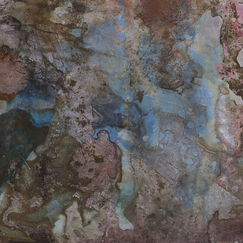 Media Media Art. Abstract Luxury Painting in Browns and Blues. 