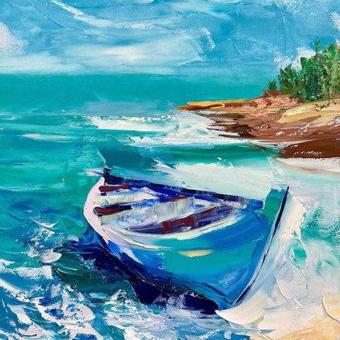 The Awaited Journey - Oil Painting - Artezaar.com Online Art Gallery