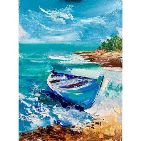 The Awaited Journey - Oil Painting - Artezaar.com Online Art Gallery