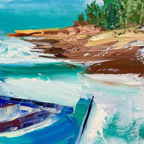 The Awaited Journey - Oil Painting - Artezaar.com Online Art Gallery