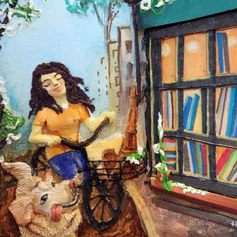 The Blissful Ride Mixed Media Artwork Buy Now on Artezaar.com Online Art Gallery Dubai UAE