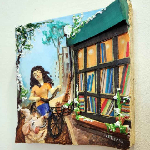 The Blissful Ride Mixed Media Artwork Buy Now on Artezaar.com Online Art Gallery Dubai UAE