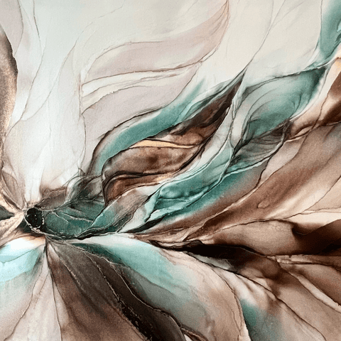 The Calm Within - Alcohol Inks Painting - Artezaar.com Online Art Gallery