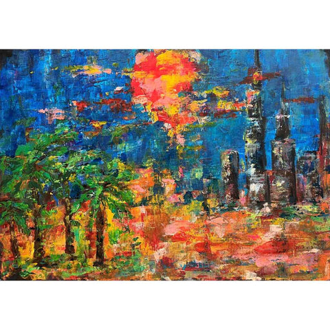 The City - Acrylic Painting - Artezaar.com Online Art Gallery