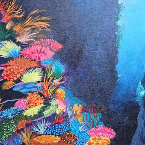 The Coral Passage - Acrylic Painting - Artezaar.com Online Art Gallery