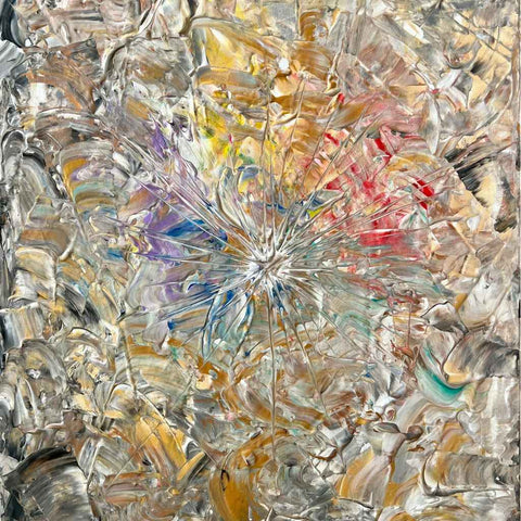 The Crystalline Eye Abstract Acrylic Painting Buy Now on Artezaar.com Online Art Gallery Dubai UAE