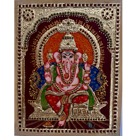 The Divine Ganpati - Mixed Media - Artezaar.com Online Art Gallery