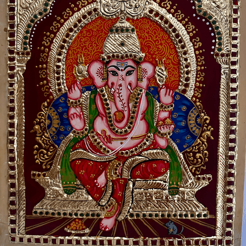 The Divine Ganpati - Mixed Media - Artezaar.com Online Art Gallery