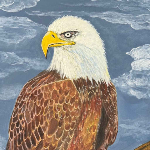 The Gaze of Determination Fine Acrylic Painting Buy Now on Artezaar.com Online Art Gallery Dubai UAE