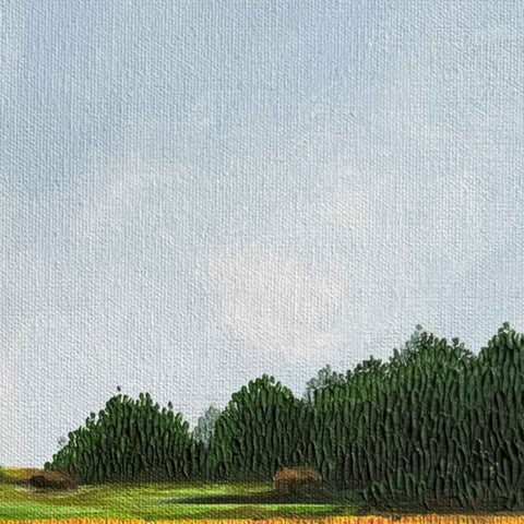 The Golden Field Fine Acrylic Painting Buy Now on Artezaar.com Online Art Gallery Dubai UAE