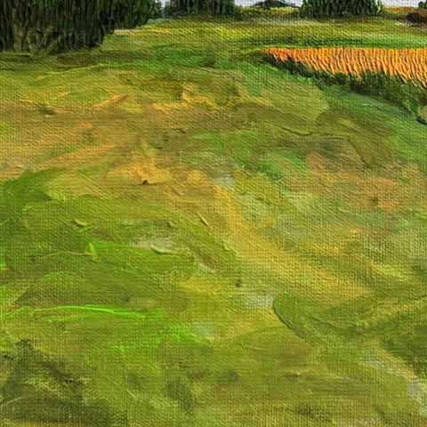 The Golden Field Fine Acrylic Painting Buy Now on Artezaar.com Online Art Gallery Dubai UAE