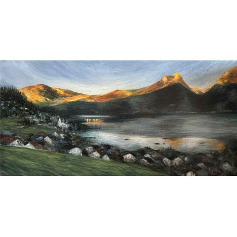 The Golden Light Abstract Acrylic Painting Buy Now on Artezaar.com Online Art Gallery Dubai UAE