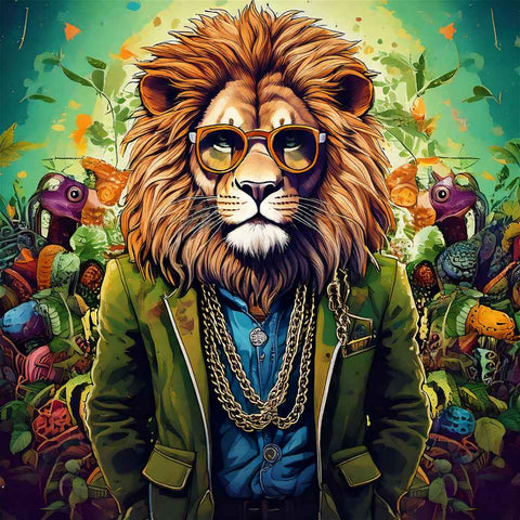 The King's Swag Abstract Digital Print Buy Now on Artezaar.com Online Art Gallery Dubai UAE