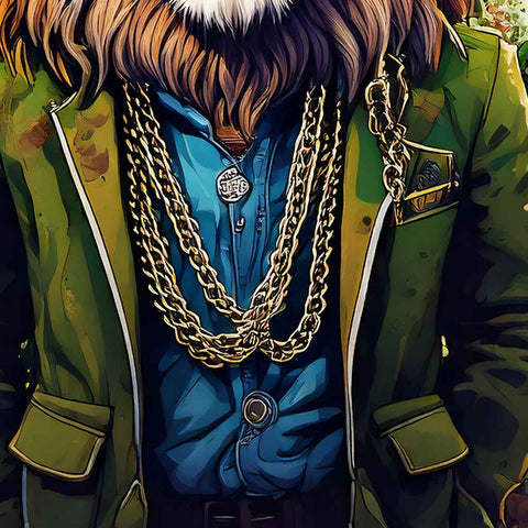 The King's Swag Abstract Digital Print Buy Now on Artezaar.com Online Art Gallery Dubai UAE