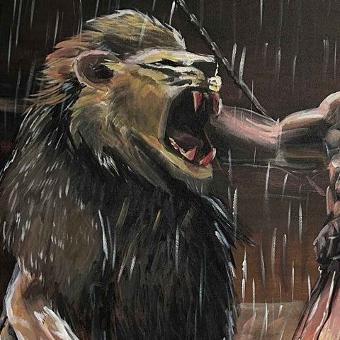 The Last Arena Acrylic Painting Buy Now on Artezaar.com Online Art Gallery Dubai UAE