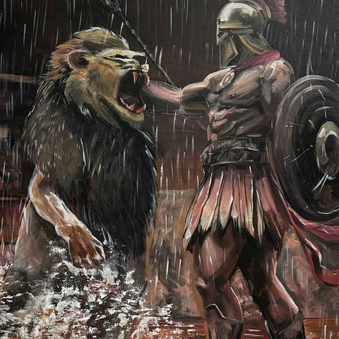 The Last Arena Acrylic Painting Buy Now on Artezaar.com Online Art Gallery Dubai UAE