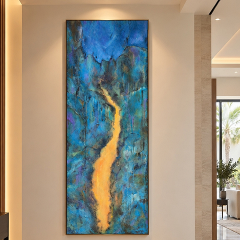 The Magma River - Acrylic Painting - Artezaar.com Online Art Gallery