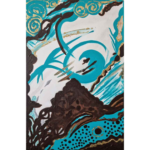 The Mountain Dreams - Mixed Media - Artezaar.com Online Art Gallery