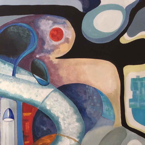 The Museum Of The Future - Acrylic Painting - Artezaar.com Online Art Gallery