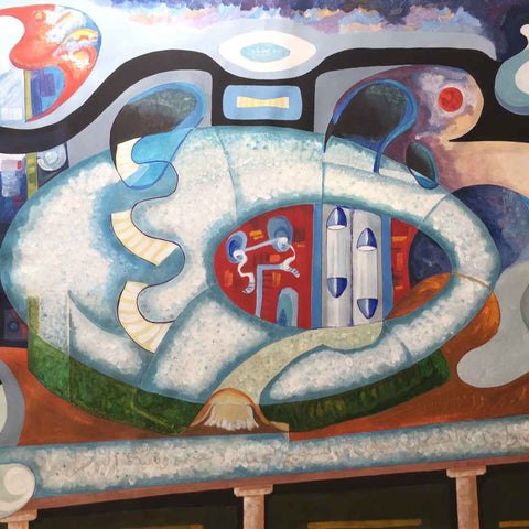 The Museum Of The Future - Acrylic Painting - Artezaar.com Online Art Gallery
