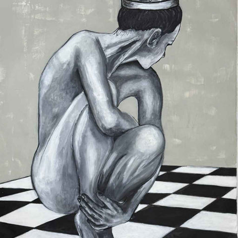 The Next Move Acrylic Painting Buy Now on Artezaar.com Online Art Gallery Dubai UAE