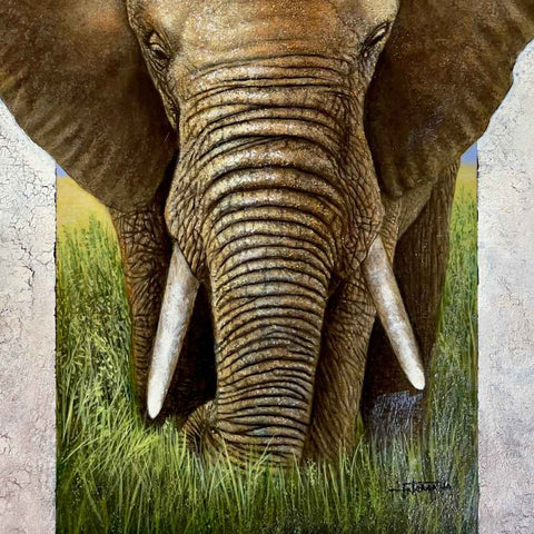 The Noble Beast - Acrylic Painting - Artezaar.com Online Art Gallery