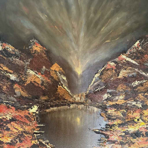 The Place Between Acrylic Painting Buy Now on Artezaar.com Online Art Gallery Dubai UAE