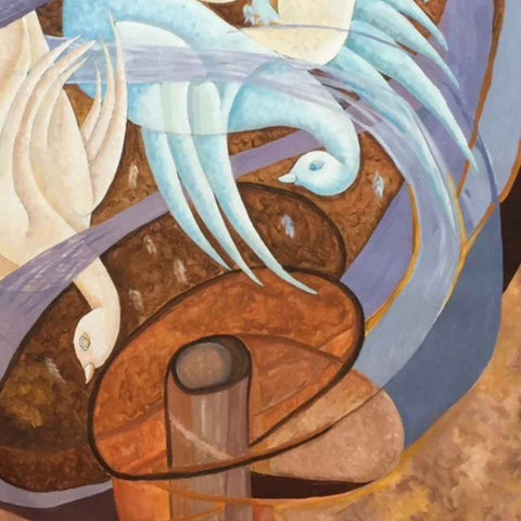 The Storm - Acrylic Painting - Artezaar.com Online Art Gallery