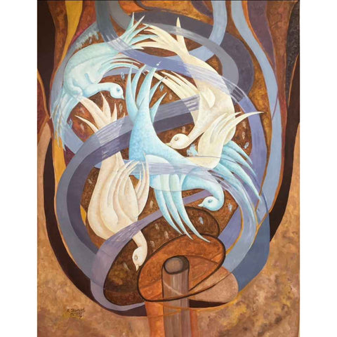 The Storm - Acrylic Painting - Artezaar.com Online Art Gallery