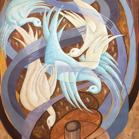The Storm - Acrylic Painting - Artezaar.com Online Art Gallery