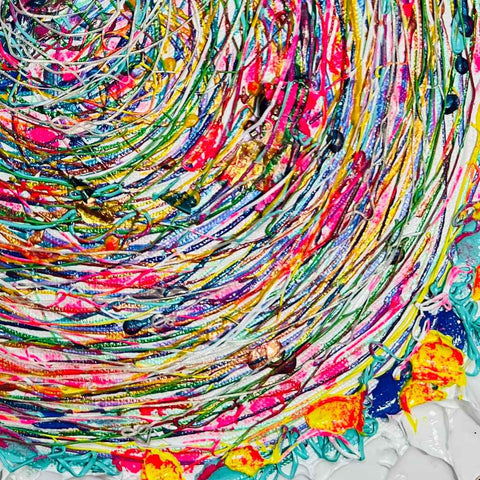 The Swirl Abstract Acrylic Painting Buy Now on Artezaar.com Online Art Gallery Dubai UAE 