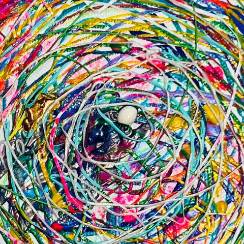 The Swirl Abstract Acrylic Painting Buy Now on Artezaar.com Online Art Gallery Dubai UAE 