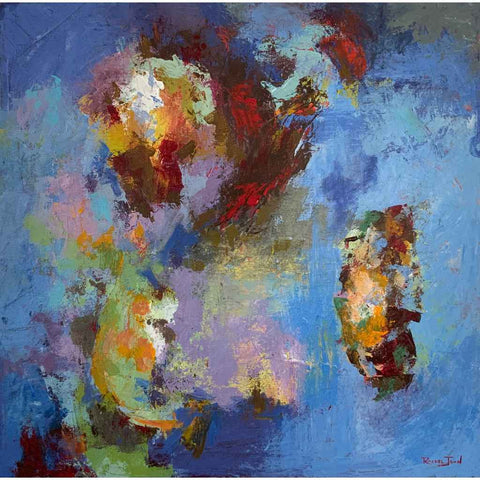 The Symphony Abstract Acrylic Painting Buy Now on Artezaar.com Online Art Gallery Dubai UAE