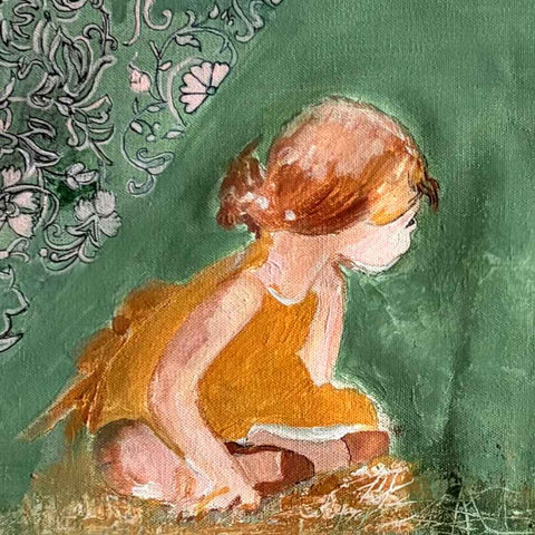 The Talking Bird - Acrylic Painting - Artezaar.com Online Art Gallery