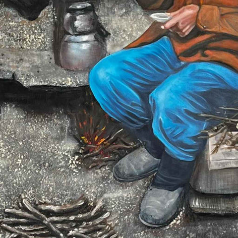 The Taste of Memory - Connecting Tea with Nostalgia and Tradition Oil Painting Buy Now on Artezaar.com Online Art Gallery Dubai UAE