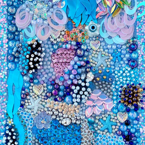 The Underwater World Mixed Media Artwork Buy Now on Artezaar.com Online Art Gallery Dubai UAE