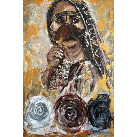 The Veil of Power Acrylic Painting Buy Now on Artezaar.com Online Art Gallery Dubai UAE