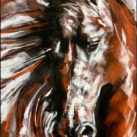 The Warrior Horse Sketch Buy Now on Artezaar.com Online Art Gallery Dubai UAE
