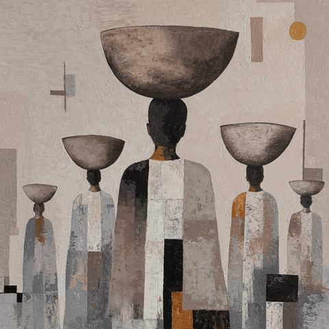The Weight Of The Mind - Oil Painting - Artezaar.com Online Art Gallery