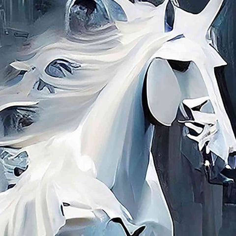 The White Stallions Digital Painting Buy Now on Artezaar.com Online Art Gallery Dubai UAE