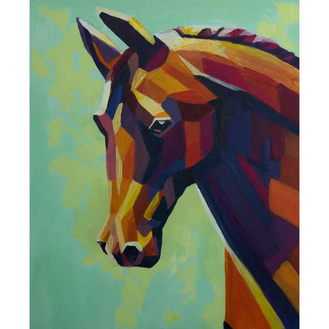 The Horse Abstract Acrylic Painting Buy Now on Artezaar.com Online Art Gallery Dubai UAE