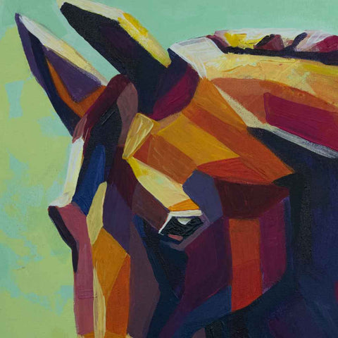 The Horse Abstract Acrylic Painting Buy Now on Artezaar.com Online Art Gallery Dubai UAE